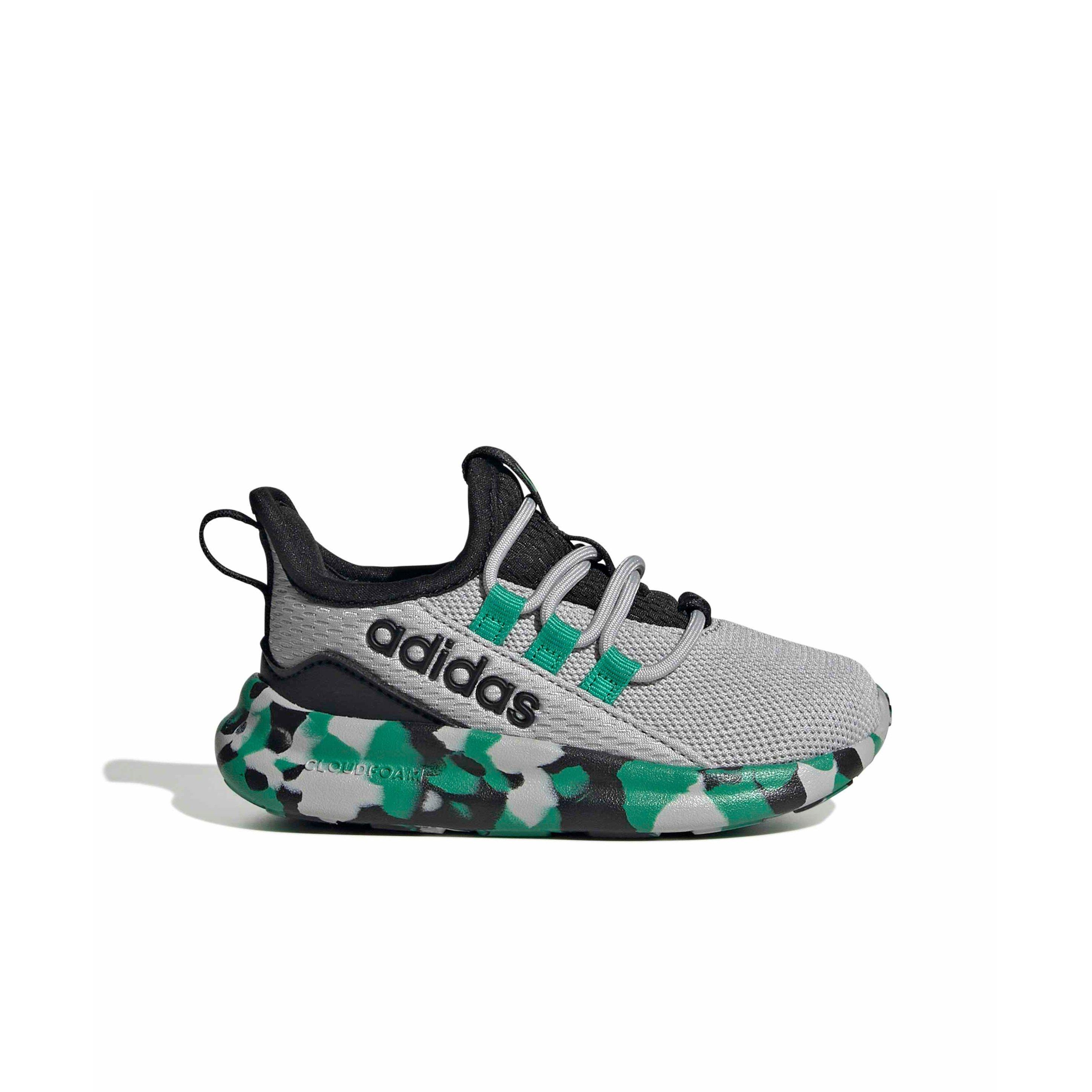 adidas Lite Racer Adapt 8.0 "Grey Two/Court Green/Core Black" Infant Boys' Shoe - GREY/GREEN/BLACK